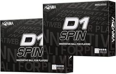 HONMA GOLF D1 SPIN 本間 ゴルフ ホンマ ゴルフボール 2ダース 2023モデル ホワイト 2ピース ウレタンボール  スピン系 ソフト 手頃 飛ぶ ゴルファー フィールドナンバー FIELDNUMBER 30904