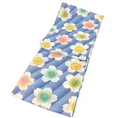 浴衣 おしゃれ レディース ゆかた ブルー さくら 花柄 桜 水色 お買い得品 着物 和装 和服 夏物 セール 夏祭り 花火大会 お祭り yukata