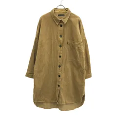 Rodeo Crowns ロデオクラウンズ 長袖 バックロゴ コーデュロイ オーバー シャツ FREE ベージュ ワンピース レディース 古着