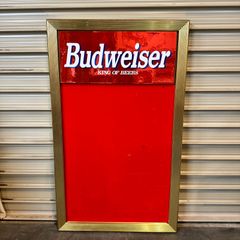 バドライト BudLight 鏡 ミラー ビンテージ 木製フレーム ビ I3B1