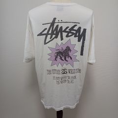 STUSSY ステューシー　グラフィックTシャツ　メキシコ製　サイズXL  汚れフェードあり　ワールドトライブ WORLD TRIBE