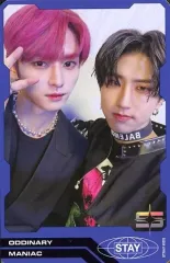 【中古】コレクションカード(男性) Stray Kids/Lee Know(リノ)・HAN(ハン)/裏面青/CD「ODDINARY」初回限定封入特典トレーディングユニットフォトカード