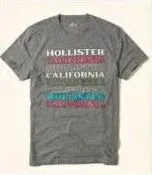 新品未使用holl-85ホリスター メンズ 半袖Tシャツ 正規 HOLLISTER プリント インポートブランドUSA仕入れ　TEEシャツ