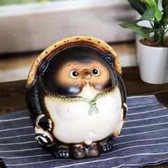 信楽焼 6号福々狸 信楽焼たぬき縁起物タヌキ 陶器タヌキ たぬき置物 やきもの しがらきやき 焼き物 狸 タヌキ 信楽 たぬき ta-0332