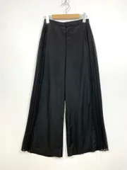 美品 HARE ハレ 定価9350円 サイドシアープリーツストレート パンツ sizeF/黒 ■◆レディース