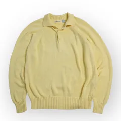 90s USA製 ST,JOHN’S BAY セントジョンズベイ 襟付き 長袖ポロシャツ コットン 綿 ニットポロシャツ セーター