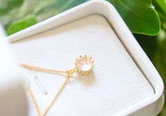 天然石ローズクォーツ✧10月誕生石 ネックレス✧ / 1粒 ペンダント