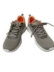 Z1343 SKECHERS BOBS MEMORY FORM スケッチャーズ ボブス メモリーフォーム 厚底スニーカー グレー/オレンジ サイズ24.0cm