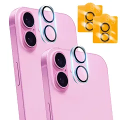 アイフォン16/アイフォン16Plus カメラ保護 対応 フィルム 対応 レンズ 対応 保護カバー レンズフィルム 対応 いPhone16/いPhone16Plus iPhone16/iPhone16Plus 【日本製素材旭硝子製】 カメラカバー 2枚セット