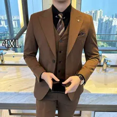 [4XL]秋冬 コーデ メンズ 用 服 シンプル ファッション オシャレ 大人 かっこいい 大きいサイズ ストリート 紳士服  ボタン付き スーツ ビジネス カジュアル 無地 韓国スタイル スリム 結婚式 スーツ