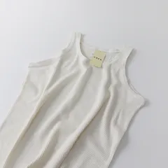 新品 未使用 coen コーエン MC ロングタンクトップ M/ホワイト ノースリーブ カットソー【2400013454148】のサムネイル