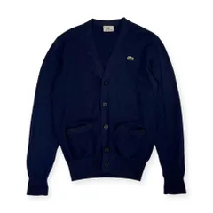 LACOSTE ラコステ ウール 長袖ニット カーディガン  2/ネイビー メンズ ファブリカ