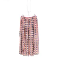 美品 アンティパスト 定価38500円 エンブロイダリーロングスカート セール】 テープエンブロイダリーレイヤード スカート （ロング