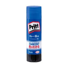 (まとめ) プラス スティックのり カラープリットジャンボ 約40g NS-734 1本 【×30セット】