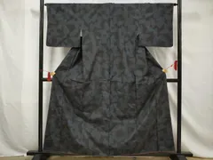 平和屋着物○本場大島紬 9マルキ 斜縞 黒地 さが美扱い 正絹 逸品