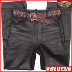 HARLEY DAVIDSON ハーレーダビッドソンレザーパンツ黒 TJ1003のサムネイル
