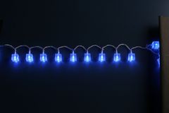 LEDライト SN-2002B キューブガーランド40球（ブルーLED） クリスマス イルミネーション