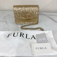 ＋FURLA フルラ メトロポリス ショルダーバッグ メタリックゴールド【バッグ】【1】