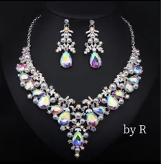 NP001 ネックレス&ピアス セット ベリーダンス オーロラ レディース 女性