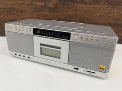 ●・東芝 TOSHIBA CDラジカセ シルバー 21年製 TY-AK2 SD\USB/CD ラジオカセットレコーダー ハイレゾ対応 【50】