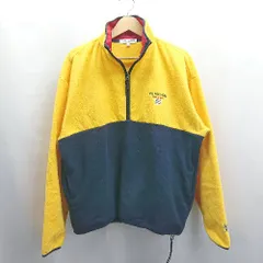 ◇ ⊇ U.S. Polo Assn. ハイネック 長袖 プルオーバー サイズM イエロー ネイビー メンズ E  【1504240011509】