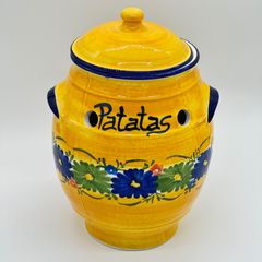 ■スペイン陶器■ ハエン じゃがいも保存用壺型ポット