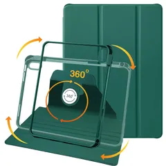 特価商品 iPad 10世代 ケース 10.9 インチ 2022モデル PUレザー 360度回転式 磁気吸着 iPad 10 世代 カバー 透明カバー 2 in 1 スタンド 調節可能ハンドバンド ペン収納 子供 オンライン教育 iPad 第10世代 10.9