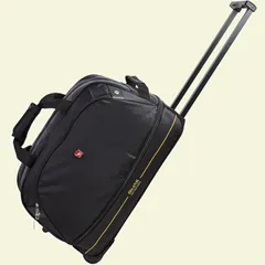 旅行バッグ 大容量 キャスター付きバッグ トラベルバッグ キャリーバッグ ボウリングバッグ 防水 2way 修学旅行 黒 容量拡張 出張 通学 45~55L レディース メンズ ボストンキャリー コンパクト(キャリーバッグ ブラック)