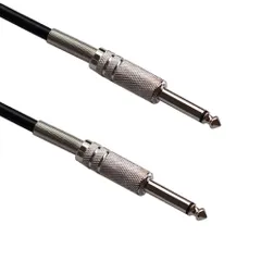 ギターケーブル ギターシールド 標準プラグ シルバー 6.35mm (3m)[ゆうパケット発送、送料無料]mer003