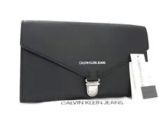 ■新品■未使用■ Calvin Klein カルバンクライン レザー クラッチバッグ セカンドバッグ ブラック系 BI1842 のサムネイル