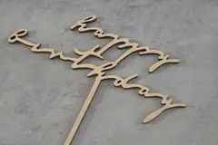 happy birthday　ケーキトッパー　誕生日　お祝い　装飾　飾り