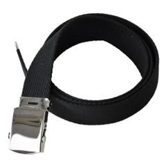 GIベルト《ブラック》 新品 未使用 メンズ ベルト ガチャベルト キャンバス 120cm 大寸 L寸 【C9S】【メール便3】 ファッション