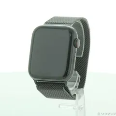 〔中古品〕 Apple Watch Series 5 GPS + Cellular 44mm スペースブラックステンレススチールケース スペースブラックミラネーゼループ【377】