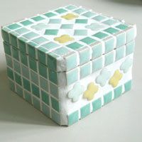 モザイクタイルキット　ミニ小物入れ　【T-komonomini】