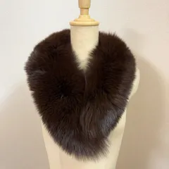 SAGAFOX ファーショール 茶色　C0204