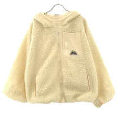 ファーストダウン ロゴ刺繍 フリース ボアジャケット 3L ホワイト FIRSTDOWN 裏メッシュ ビッグサイズ レディース