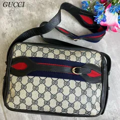 2024年最新】GUCCI グッチ オールドグッチ ロゴ ショルダーバッグ ショルダーポシェット 斜め掛け コーティングキャンバス レザー ネイビー  紺 007 115 4916 (中古) (k)の人気アイテム - メルカリ