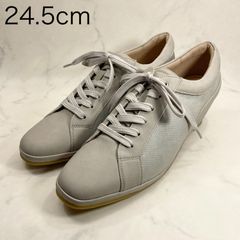 【新品 訳あり】リズラフィーネ　ヒールアップスニーカー　24.5㎝　ライトグレー
