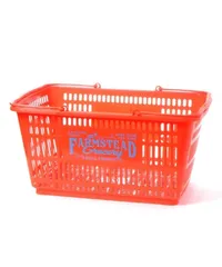 【2個セット】niko and ... オリジナルレジカゴ2　ブルー　オレンジ　収納　インテリア