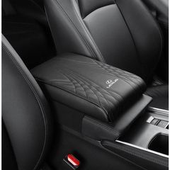 ◆レクサス LEXUS◆ブラック◆アームレストマット コンソールボックスパッド 形状記憶 肘置きカバー 収納ボックスマット 革製 高めパッド