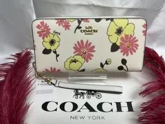 2024年最新】コーチ財布 COACH フラワープリントレザーアコーディオン