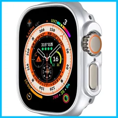 【在庫セール】一体型 一体型 全面保護 PC素材 超軽量 シリーズUltra2/Ultra本体を保護するサイズとしてはぴったりでした 耐衝撃 傷防止 ケース ケース ケース アップルウォッチ カバー 用 用 watch apple シルバー 49mm Ultr