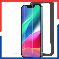 【即日発送】用/iPhone 用/iPhone 13 Pro 14 用/iPhone 13 用 16e 強化 ガラス iPhone 液晶 保護 ガラスフィルム フィルム ガイド枠付き NIMASO 2枚セット NSP21H282