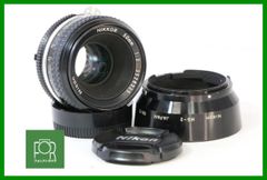 【動作保証・点検済】良品■ニコン Nikon Ai NIKKOR 50mm F2 3528325■無限遠確認済み■前後キャップ・フード付き■6304