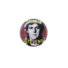 ロックンロール ミュージシャン SHAKIN STEVENS 缶バッジ ピンバッジ レトロ 缶バッチ ピンバッチ バッヂ 歌手 brooch-5630