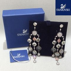 Swarovski Rosette Dark ピアス&ネックレスセット - メルカリ
