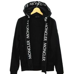 美品 MONCLER モンクレール MAGLIA CARDIGAN マグリア カーディガン ジップパーカー フードロゴパーカー 2023年モデル ブラック 黒 メンズ XS I20918G00047 V8183 ★2883 M00005-0610②