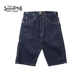SUGAR CANE シュガーケーン ショートパンツ FICTION ROMANCE "9oz. WABASH STRIPE ZIP FLY SHORTS" SC51443