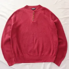 90's Henley Neck Cotton Knit 