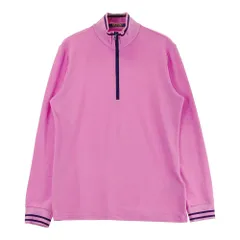 サイズ：M POLOGOLF ラルフローレン ポロゴルフ  ハーフジップ 長袖Tシャツ  ピンク系 [240101509570] ゴルフウェア メンズ ストスト